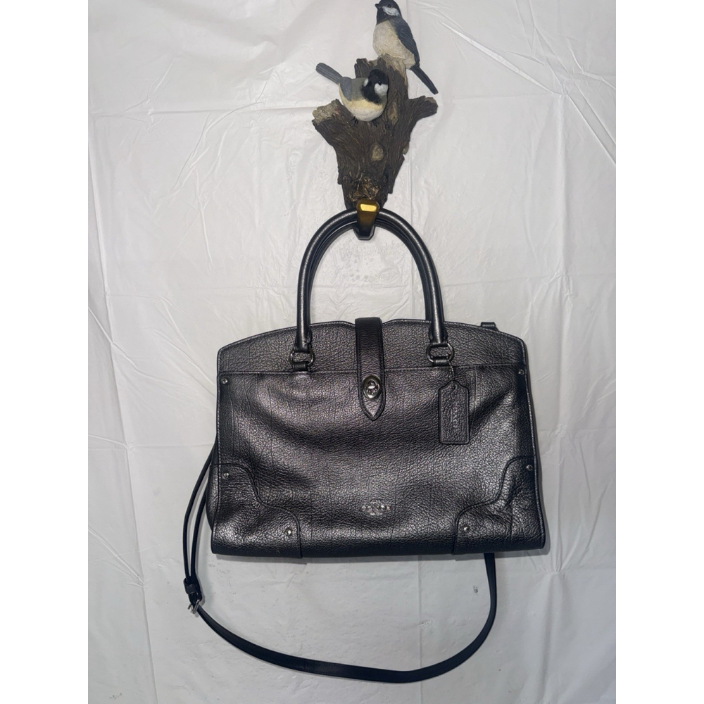 Coach Black Leather Tote Bag - Picture 14 of 14